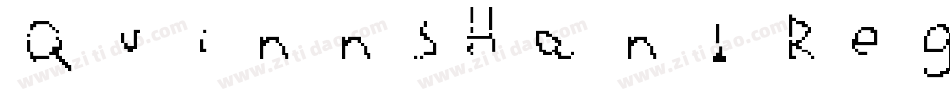 QuinnsHand Regular字体转换
